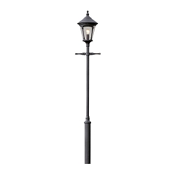 Cabezal de la luminaria VIRGO de 1 llama E27 IP23, color humo, negro