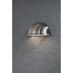 Luminaria de pared para exteriores TORINO E14 IP23, acero inoxidable