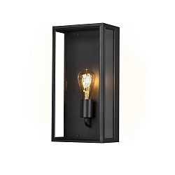 Luminaria de pared CARPI E27 IP44, negro regulable