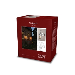 Luminaria de pared para exteriores CERIGNOLA  E27 IP44, cincado regulable