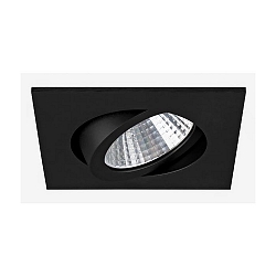 Luminaria empotrable IP20, brillante, negro, transparente  7W 740lm 2700K 20-40� 20-40� CRI 80-89