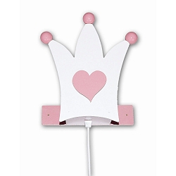 Luminaria de pared KRONE   E14, rosado, blanco regulable