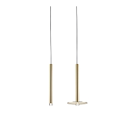 Luminaria colgante CANDLE 1 LED IP20, dorado