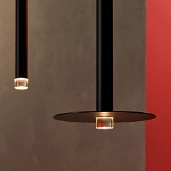 Luminaria colgante CANDLE 1 LED IP20, negro