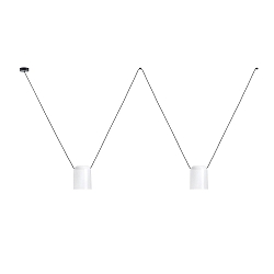 pendant luminaire ATTIC 2 2 flames E27 IP20, white