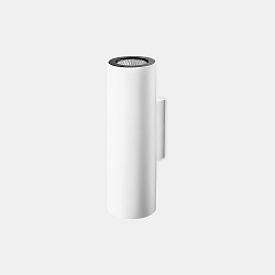 Luminaria de pared PIPE Arriba-Abajo, de 2 llamas GU10 IP23, negro regulable
