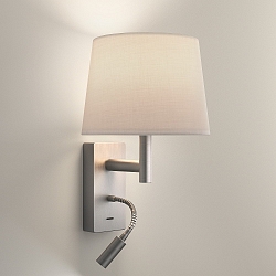 Luminaria de pared y techo METRICA SHADE EXTEND READER E27 IP20, Pantalla excl, n�quel