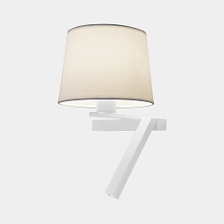 Luminaria de pared y techo HALL SLIM LED E27, Pantalla excl, blanco
