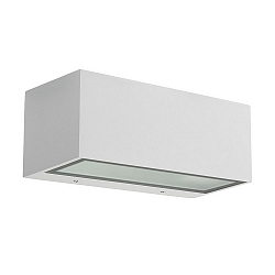 Luminaria de pared para exteriores NEMESIS E27 - 9x22CM Arriba-Abajo, grande E27 IP66, blanco mate regulable