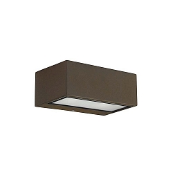Luminaria de pared para exteriores NEMESIS E27 - 9x22CM Arriba-Abajo, grande E27 IP66, marr�n regulable