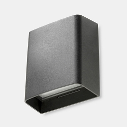 Luminaria de pared y techo CLOUS 160MM DOUBLE EMISSION Arriba-Abajo, angular, conmutable IP66, antracita 