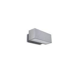 Luminaria de pared AFRODITA LED Arriba-Abajo, conmutable IP66, gris