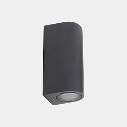 Luminaria de pared para exteriores EKO DOUBLE EMISSION GU10 Arriba-Abajo GU10 IP66, antracita regulable