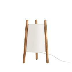 Luminaria de mesa WOODY con interruptor E27 IP20