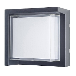 Luminaria de pared para exteriores CREU angular IP65, �palo, negro