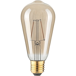 Bombillas Edison en forma de pera ST64 GOLD conmutable ST64 claro E27 2,5W 180lm 1800K 320° CRI 80-89 