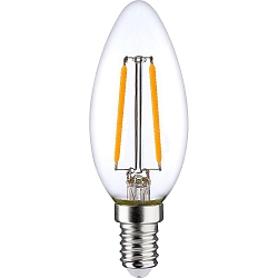 Filamento luminoso en forma de vela C35 E14 2,5W 250lm 2700K 320� CRI 80 