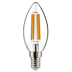 Filamento luminoso en forma de vela C35 E14 4,5W 470lm 2700K 320� CRI 80 