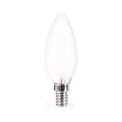 Filamento luminoso en forma de vela C37 regulable E14 4,5W 470lm 2700K CRI 80 regulable