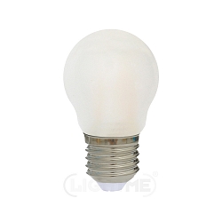 LED drop shape filament lamp P45, E27, 4.5W 2700K 470lm