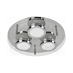 Luminaria de techo CHROMIA de 3 llamas, regulable GU10, cromo, sat�n regulable