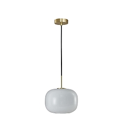Luminaria colgante CUSCINO MEDIUM E27 IP20, lat�n, negro