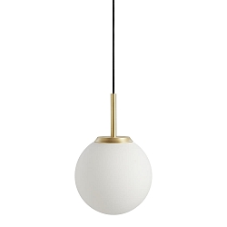Luminaria colgante PALLA IP20, lat�n, negro regulable