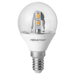 LED L�mpara gota MEGAMAN LED ULTRA COMPACT CLASSIC E14 3W 250lm 2800K CRI 80-89 