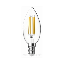 Filamento luminoso en forma de vela C35 regulable E14 3W 470lm 2700K 360� CRI 90 regulable