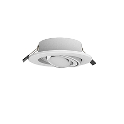 Luminaria empotrable PLANEX + POWERLENS 60� plano, giratorio, con la �ptica del lente GX53 IP20, blanco  4