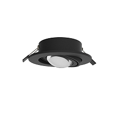 Luminaria empotrable PLANEX + POWERLENS 60� plano, giratorio, con la �ptica del lente GX53 IP20, negro  4