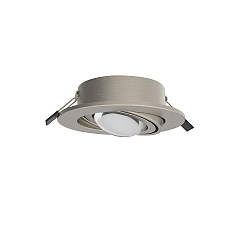 Luminaria empotrable PLANEX + POWERLENS 60� plano, giratorio, con la �ptica del lente GX53 IP20, n�quel mate  4