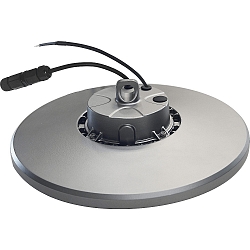Proyector de naves potente HELA 5-STEP LUMEN SELECT resistente a los impactos, sin parpadeo IP65, gris regulable
