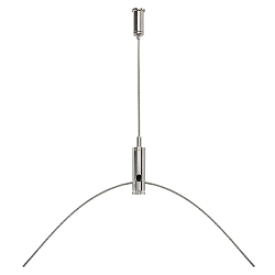 Accesorio Suspensión por cuerda LED PANEL ajustable, gris