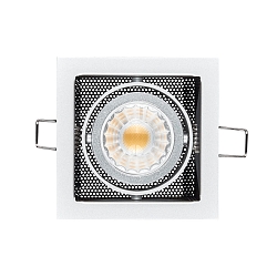 Luminaria empotrable LED MINI KARDAN E1 BIO de 1 llama, giratorio, regulable IP40, claro, negro