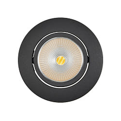 Downlight empotrable ECO FLAT 5068R DIM / 38� redondo, CCT Switch, regulable IP40, negro mate regulable