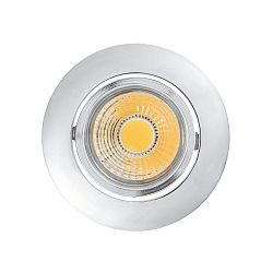 Recessed LED downlight A 5068 T FLAT, � 8.8cm, COB, 8W 3000K 38�, swivelling, chrome