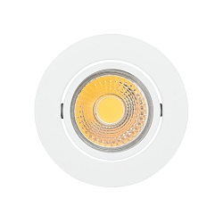 Recessed LED downlight A 5068 T FLAT, � 8.8cm, COB, 8W 3000K 38�, swivelling, white