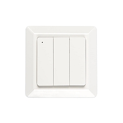 Bot�n 3 veces, controlable por Bluetooth, brillante, blanco
