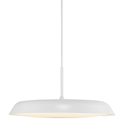 Luminaria colgante PISO plano, redondo, Dim-To-Warm IP20, blanco, blanco mate regulable