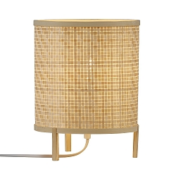Luminaria de mesa TRINIDAD E27 IP20, marr�n, blanco 
