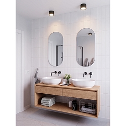 Luminaria de ba�o LANDON IP44, negro regulable