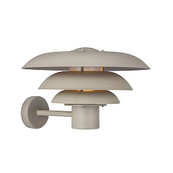 Luminaria de pared para exteriores KURNOS 35 E27 IP54, color arenoso 