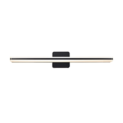 Luminaria de pared TINIA 60 IP44, negro mate regulable
