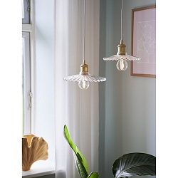 pendant luminaire TORINA 20 E27 IP20, clear 