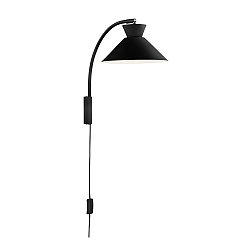 Luminaria de pared DIAL E27 IP20, negro 