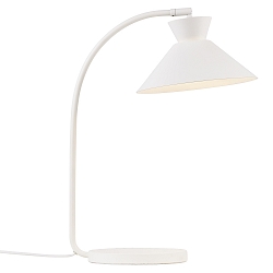 Luminaria de mesa DIAL E27 IP20, gris 
