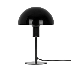 Luminaria de mesa ELLEN MINI E14 IP20, negro brillante 