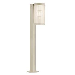 Luminaria de pie para exteriores COUPAR con difusor E27 IP54, mate, color arenoso regulable