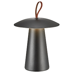 L�mpara de mesa a pilas ARA TO-GO 2 IP54, negro regulable